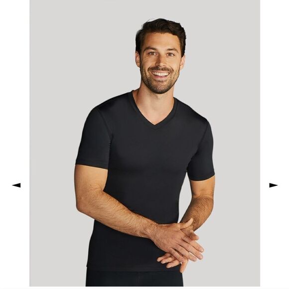 NWT Tommie Copper Mens Recovery Compression Short Sleeve V Neck - Picture 2 of 7